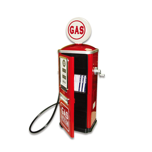 #19889 (Red) Metal Gas Pump with Storage