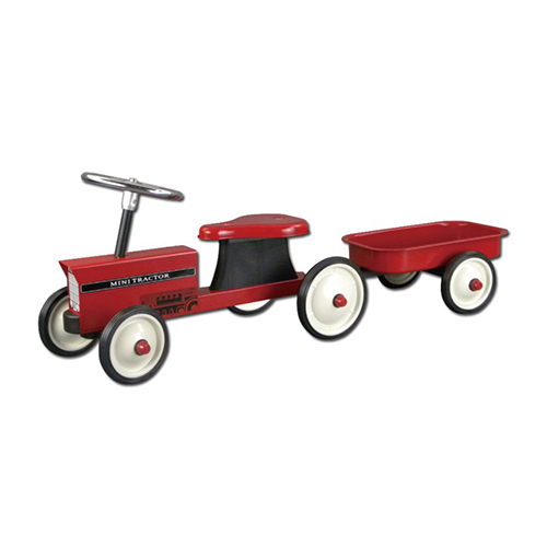 #8313 MW-05 ( Red ) Mini Tractor With Metal Trailer